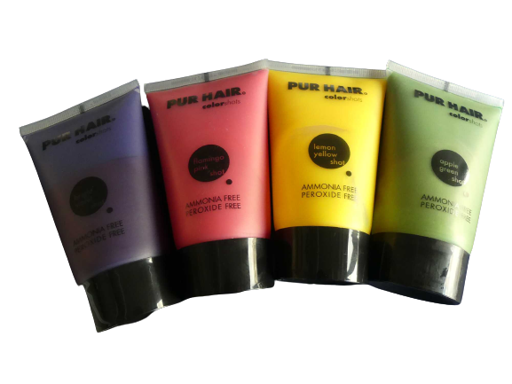 PUR HAIR ColorShot, 4er Set, 4x100ml