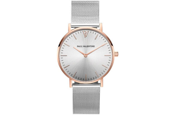 Paul Valentine Damenuhr PV38461 Roségold Silber