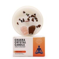 Chakra Kristallkerze Heiliges Chakra