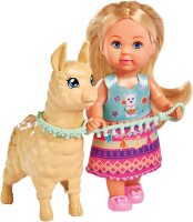 Evi Love Puppe im süßen Outfit mit Alpaka und...