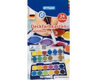 Deckfarbkasten, 24 Farben