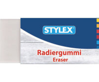 Radiergummi, 3 Stück, weiß