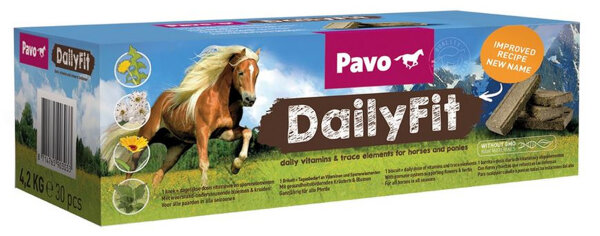 Pavo DailyFit Mineralfutter Briketts für alle Pferde und Ponys