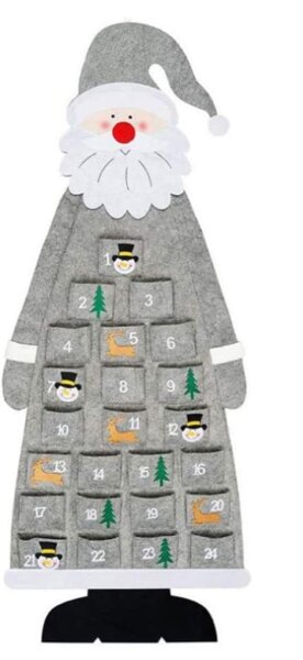 Adventskalender zum Befüllen Filz Weihnachtsmann
