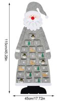 Adventskalender zum Befüllen Filz Weihnachtsmann