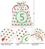 Adventskalender Stoffbeutel