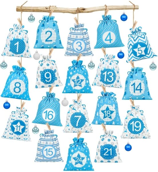 Adventskalender Stoffbeutel