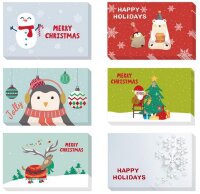 24 Karten Weihnachten &  Aufkleber