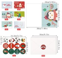 24 Karten Weihnachten &  Aufkleber