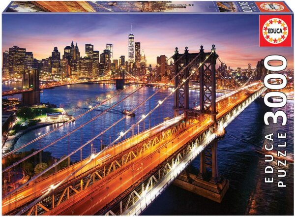 Educa Puzzle 3000 Teile Manhattan New York 18508